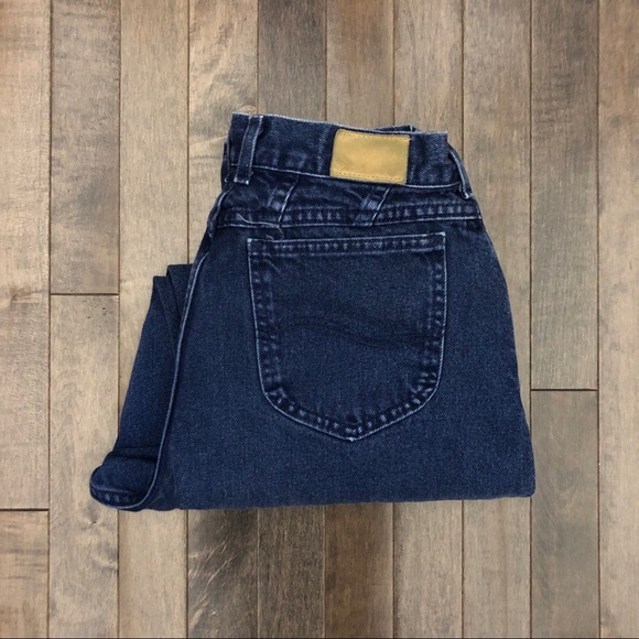 Vintage Lee Dark Wash Tapered Leg Jeans!!! - Picture 1 of 8